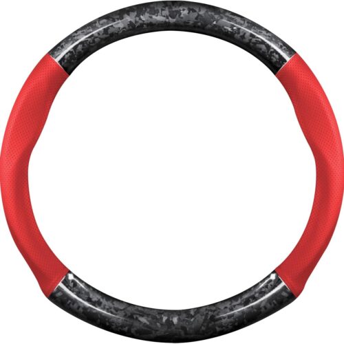 Carbon Fiber and Leather Steering Wheel Sleeve