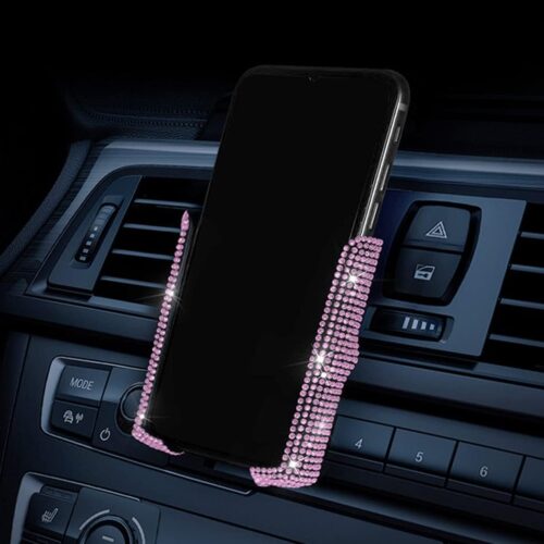 Crystal Auto Mount Holder with Adjustable Design