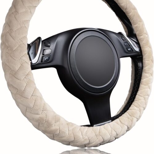 Massage Velvet Steering Wheel Cover