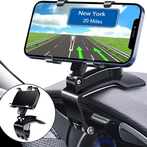 Dashboard Phone Holder with Non Fall Clip