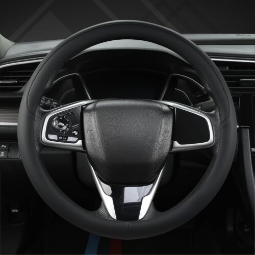 Ultra Thin Leather Steering Wheel Cover