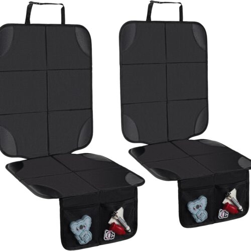 Seat Protector Cushion Set with Storage Pockets